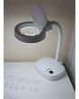 Desktop Fluorescent Gooseneck Illuminated Magnifier With 3.5" Lens
