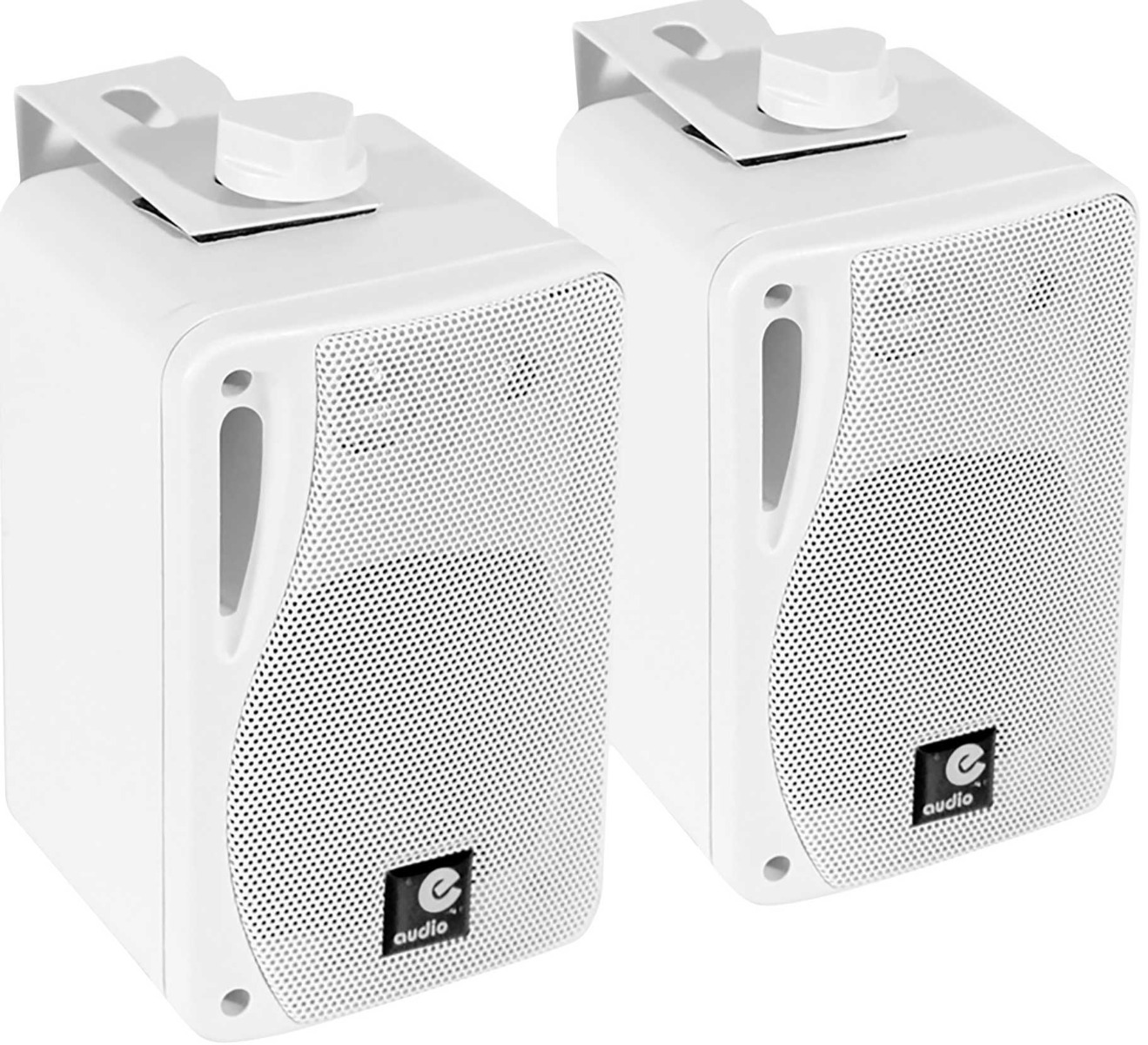 Bluetooth Wall Speakers and Bluetooth Amplifier System Indoor Outdoor 3" White